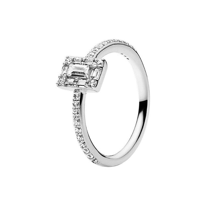 Sterling Silver Gem Stylish Sparkling Ring For Women