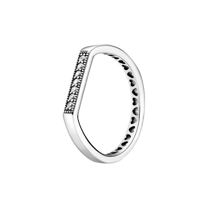Sparkling Sterling Silver Gem Stylish Ring For Women