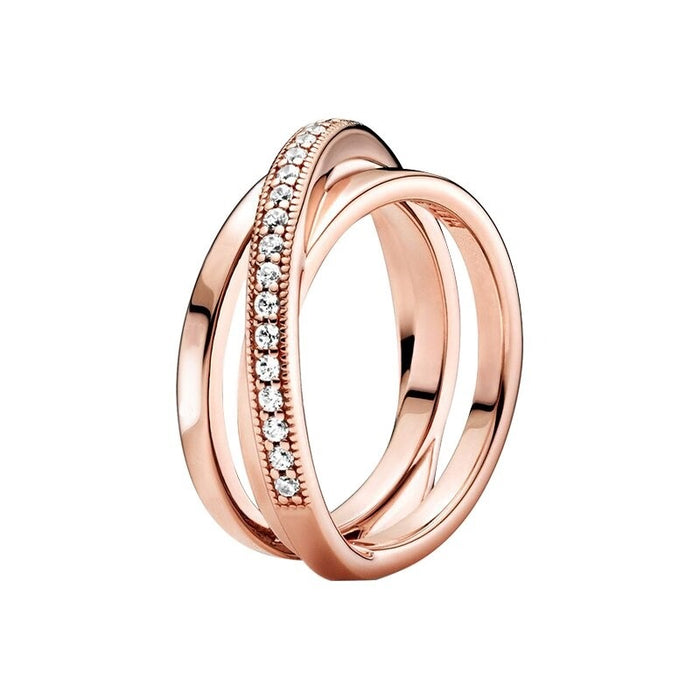 Sterling Silver Stylish Sparkling Ring For Women