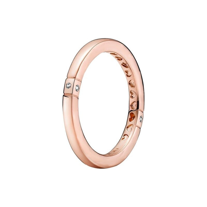 Sterling Silver Zircon Elegant Sparkling Ring For Women