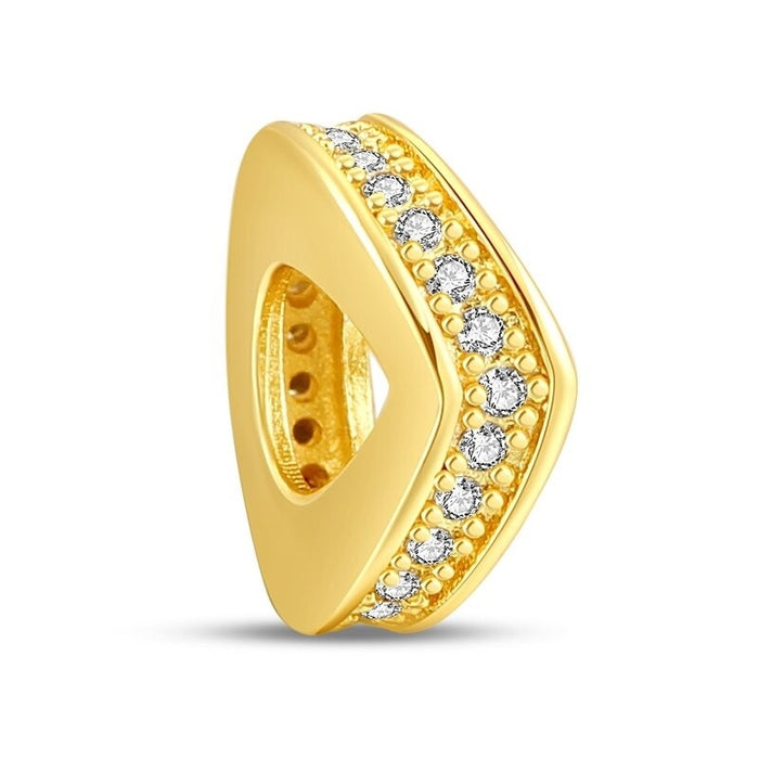 Golden Zircon Shiny Beads For Women DIY Jewelry