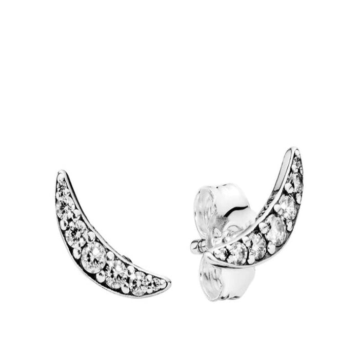 Sterling Silver Sparkling Stud Earrings