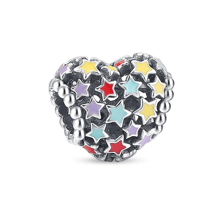 Silver Stylish Colorful Bead For DIY Jewelry