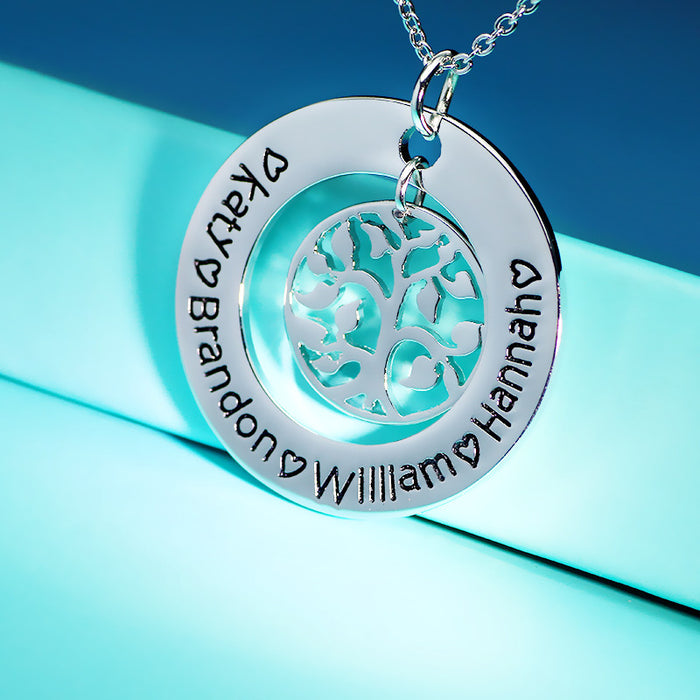 Personalized Tree of Life Pendant - Ashley Jewels - 2