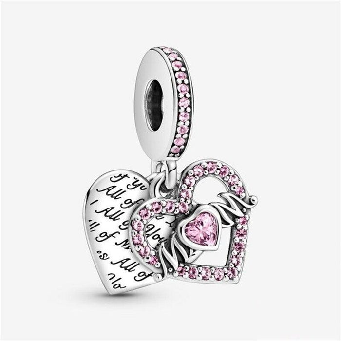 Sterling Silver Zircon Bracelets Charm For Girls & Women