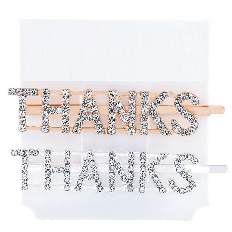 Letter Hair Clip Headwear For Women