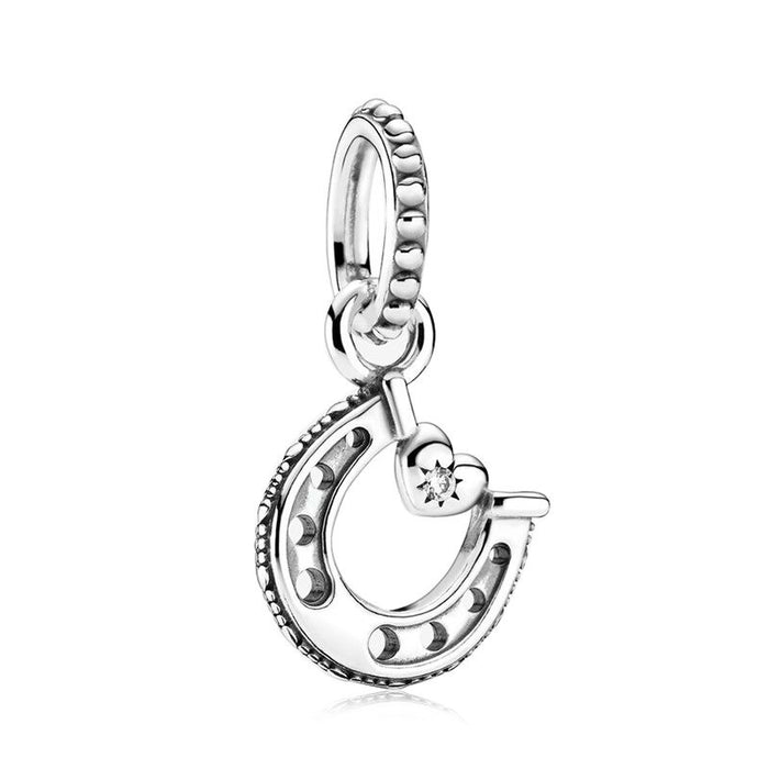 Sterling Silver Stylish Black Bead For Women Zircon Jewelry