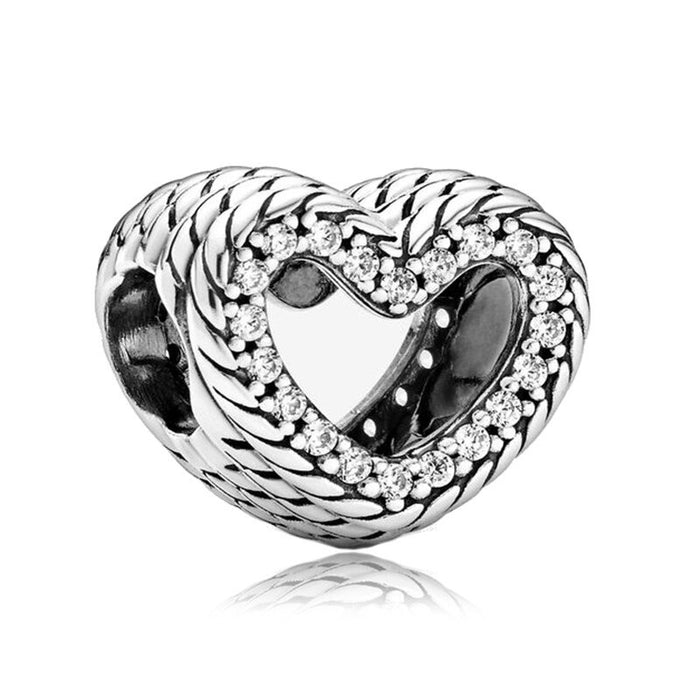 Sterling Silver Black Bead For Women Zircon DIY Jewelry