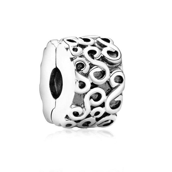 Sterling Zircon Silver Black Bead For Women DIY Jewelry