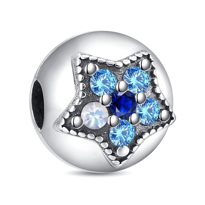 Zircon Shiny Silver Bead For Women DIY Jewelry