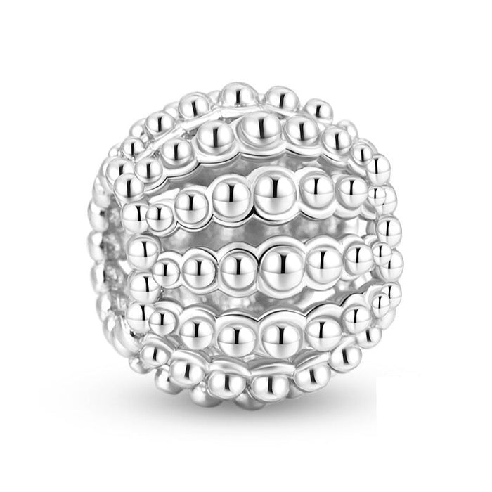 Round Zircon Shiny Stylish Bead For Women DIY Jewelry