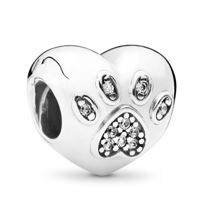 Zircon Sterling Silver Black Bead For Women DIY Jewelry