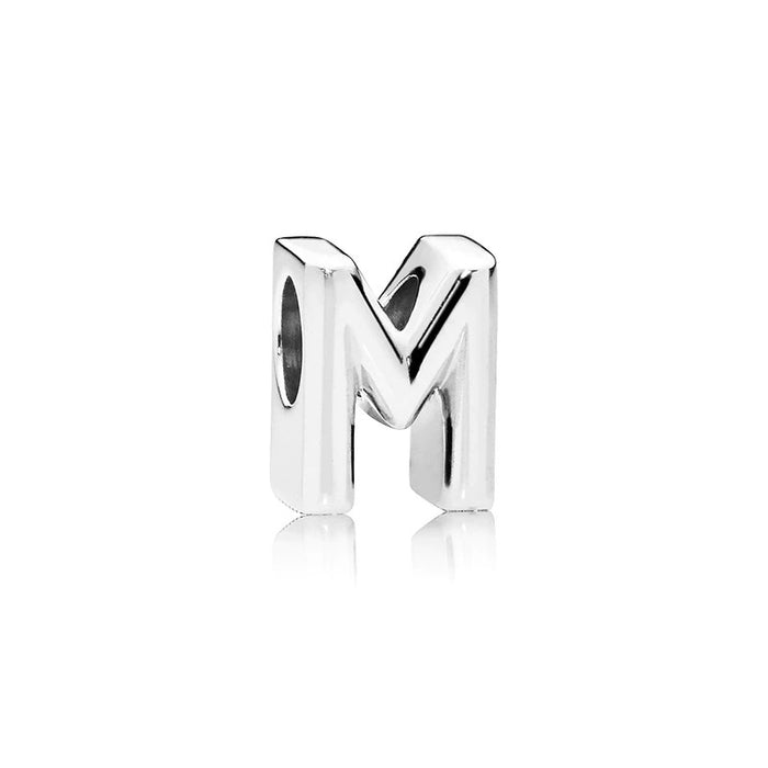 Sterling Silver Letter Alphabet A-Z Beads For DIY Jewelry