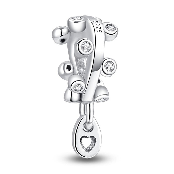 Stylish Sterling Silver Zircon Bead For Women