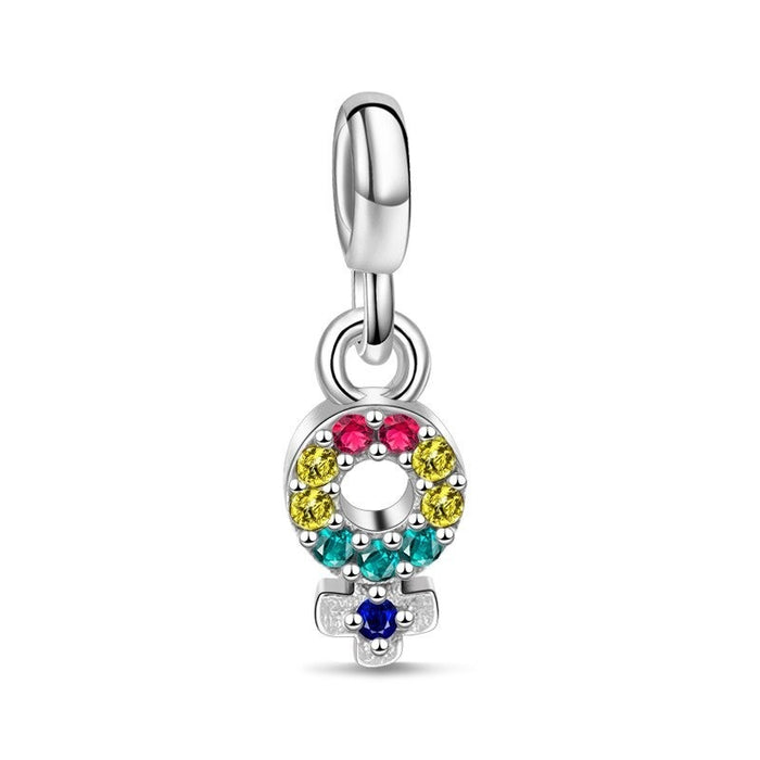Silver Zircon Stylish Beads For Women Jewelry