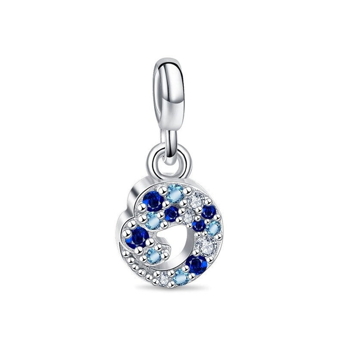 Stylish Silver Zircon Sparkling Beads For Women