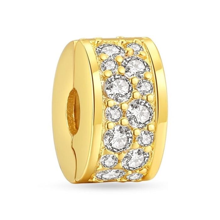 Golden Zircon Shiny Bead For Women DIY Jewelry
