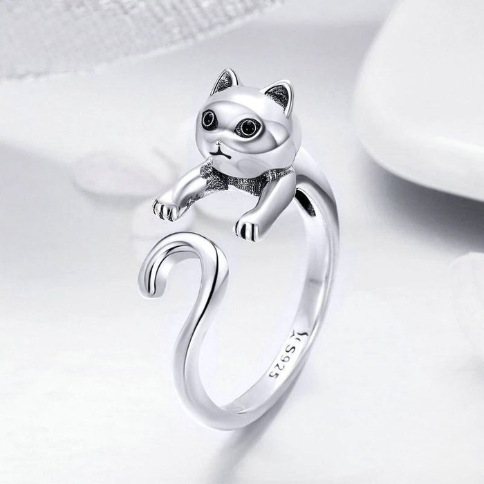 Sterling Silver Adjustable Size Ring For Women