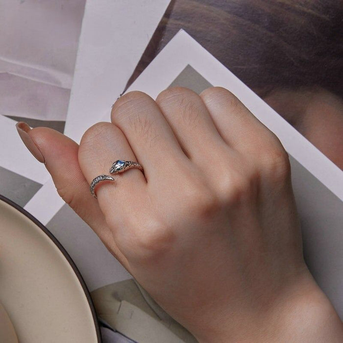Sterling Silver Stylish Zircon Ring For Women