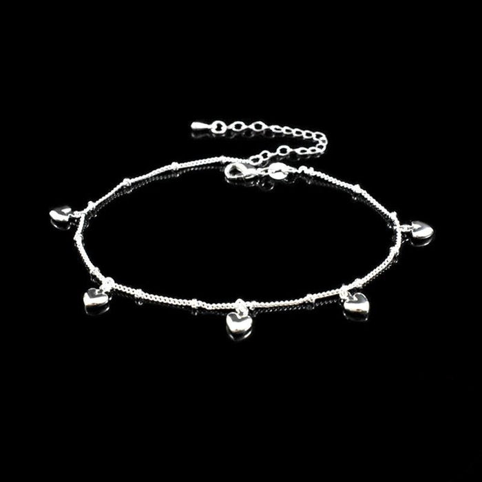 Simple Exquisite Heart Shape Anklet For Women