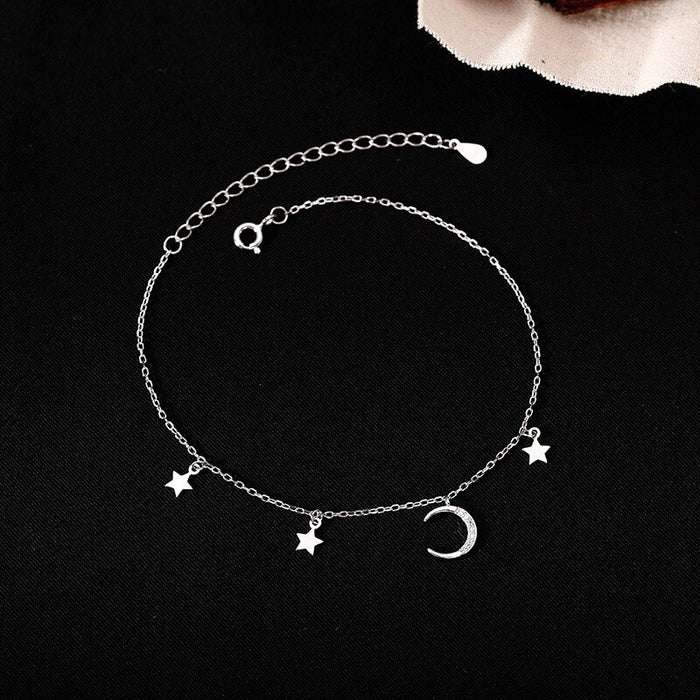 Star and Moon Anklet For Women