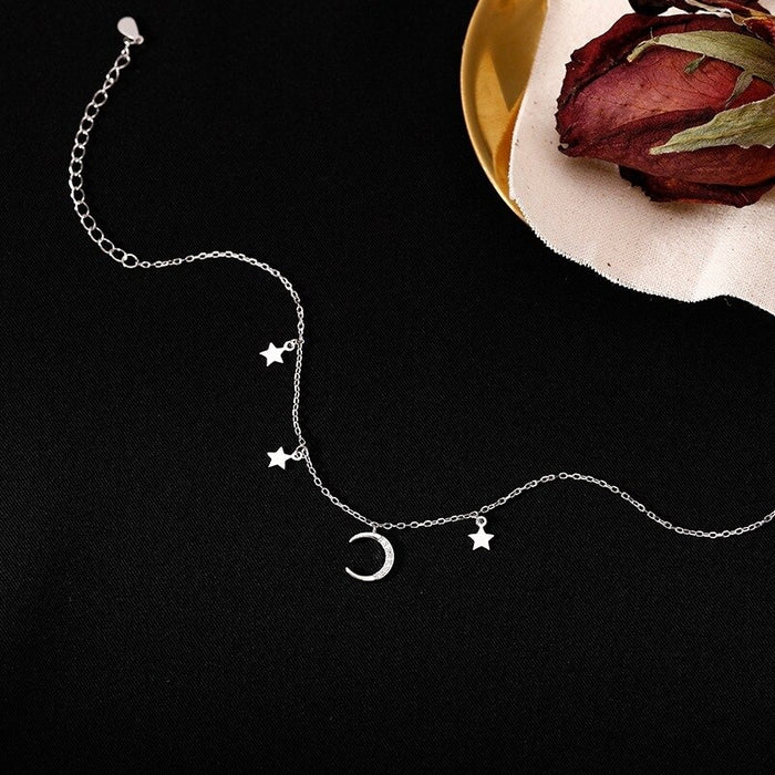 Star and Moon Anklet For Women