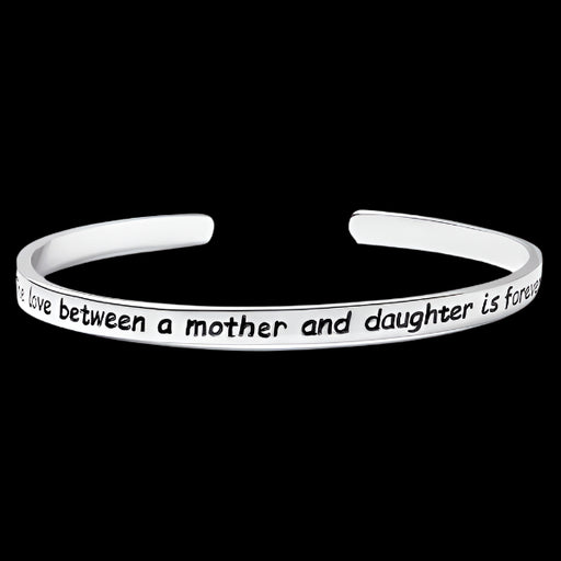 Mother And Daughter Engraved Bangle - Ashley Jewels